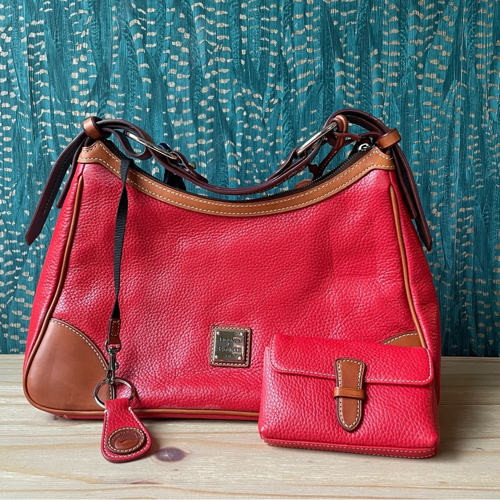 Dooney & Bourke Harrison Leather Hobo Red NWT